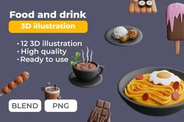 Food And Drink 3D Icon Pack