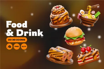 Food & Drink 3D Icon Pack