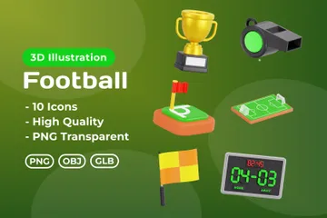 Football 3D Icon Pack