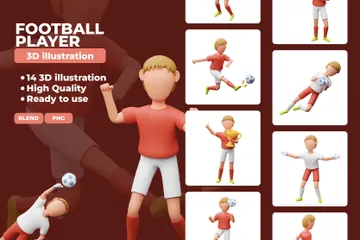 サッカー選手 3D Illustrationパック