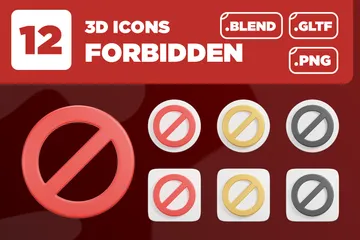 Forbidden Ver. 03 3D Icon Pack