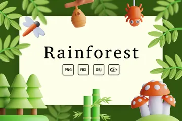 Forêt tropicale Pack 3D Icon