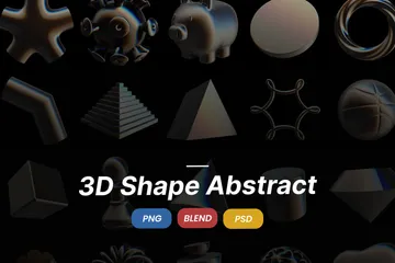 Forma abstracta Paquete de Icon 3D