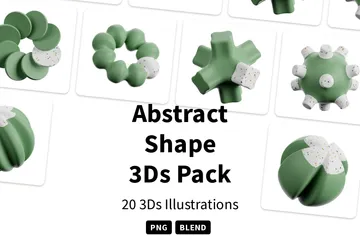 Forma Abstrata Pacote de Icon 3D