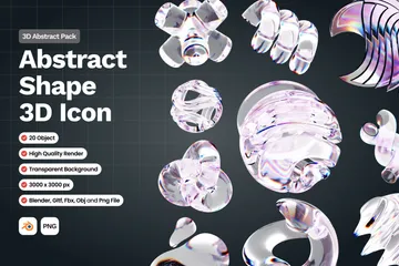 Forma Abstrata Pacote de Icon 3D