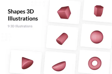 Formas Pacote de Illustration 3D