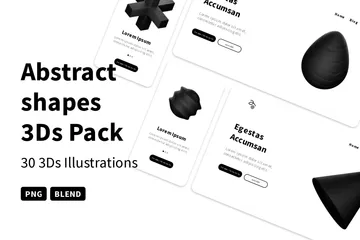 Formas abstractas Paquete de Icon 3D