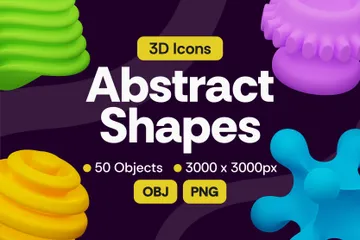 Formas abstratas Pacote de Icon 3D