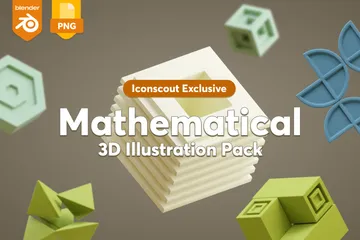 Formas Matemáticas Pacote de Icon 3D