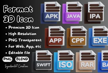 Format Pack 3D Icon