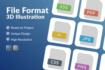 Formato de archivo 3D Icon Pack