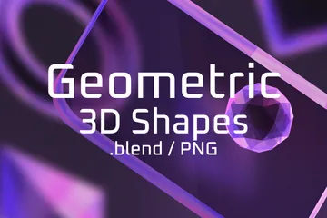 Forme géométrique Pack 3D Icon