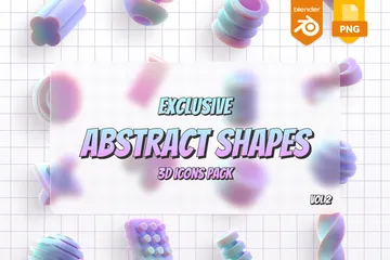 Formes abstraites Pack 3D Icon