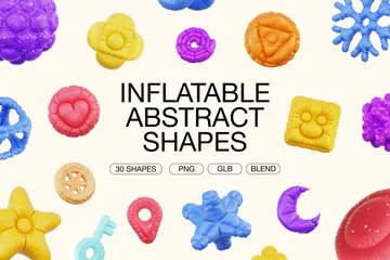 Formes abstraites gonflables Pack 3D Icon