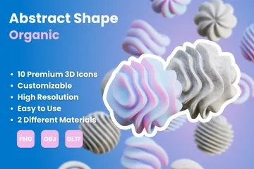 Formes abstraites organiques Pack 3D Icon