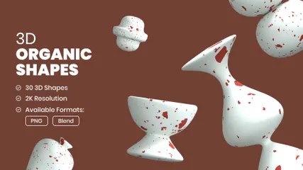 Formes organiques Pack 3D Icon