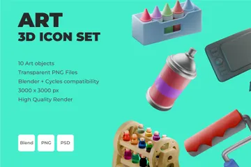 Fourniture d'art Pack 3D Icon