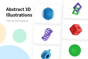 Free Abstrato Pacote de Illustration 3D