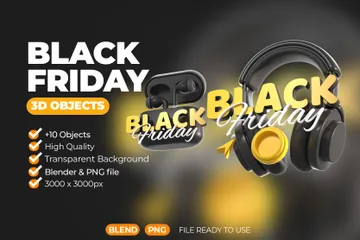 Free Black Friday 3D Icon Pack