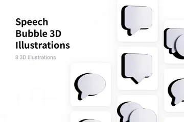 Free Bulle Pack 3D Illustration