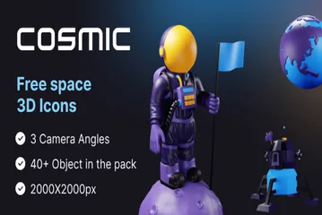 Free Cosmique Pack 3D Illustration