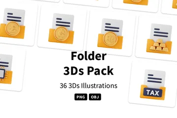 Free Dossier Pack 3D Icon