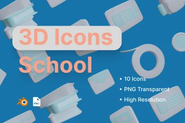 Free École Pack 3D Icon