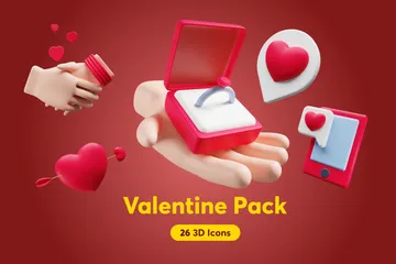 Free Valentin Pack 3D Illustration