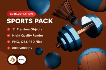 Free Sport 3D Icon Pack