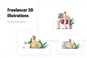 Freelancer 3D Illustration Pack