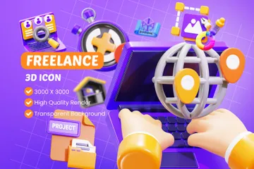 Freelance Pacote de Icon 3D