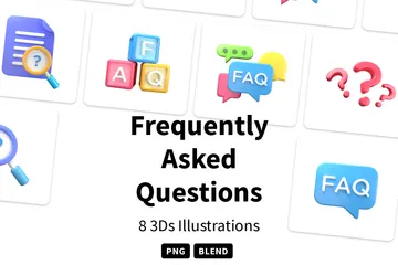 Frequently Asked Questions (FAQ) 3D Icon Pack