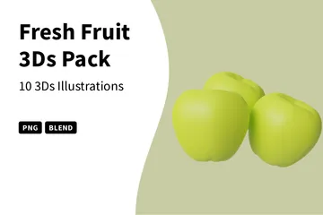 Fresh Fruit 3D Icon Pack