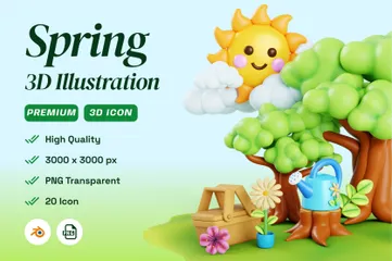 Frühling 3D Icon Pack