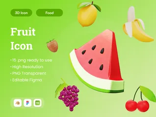 Fruit 3D Icon Pack