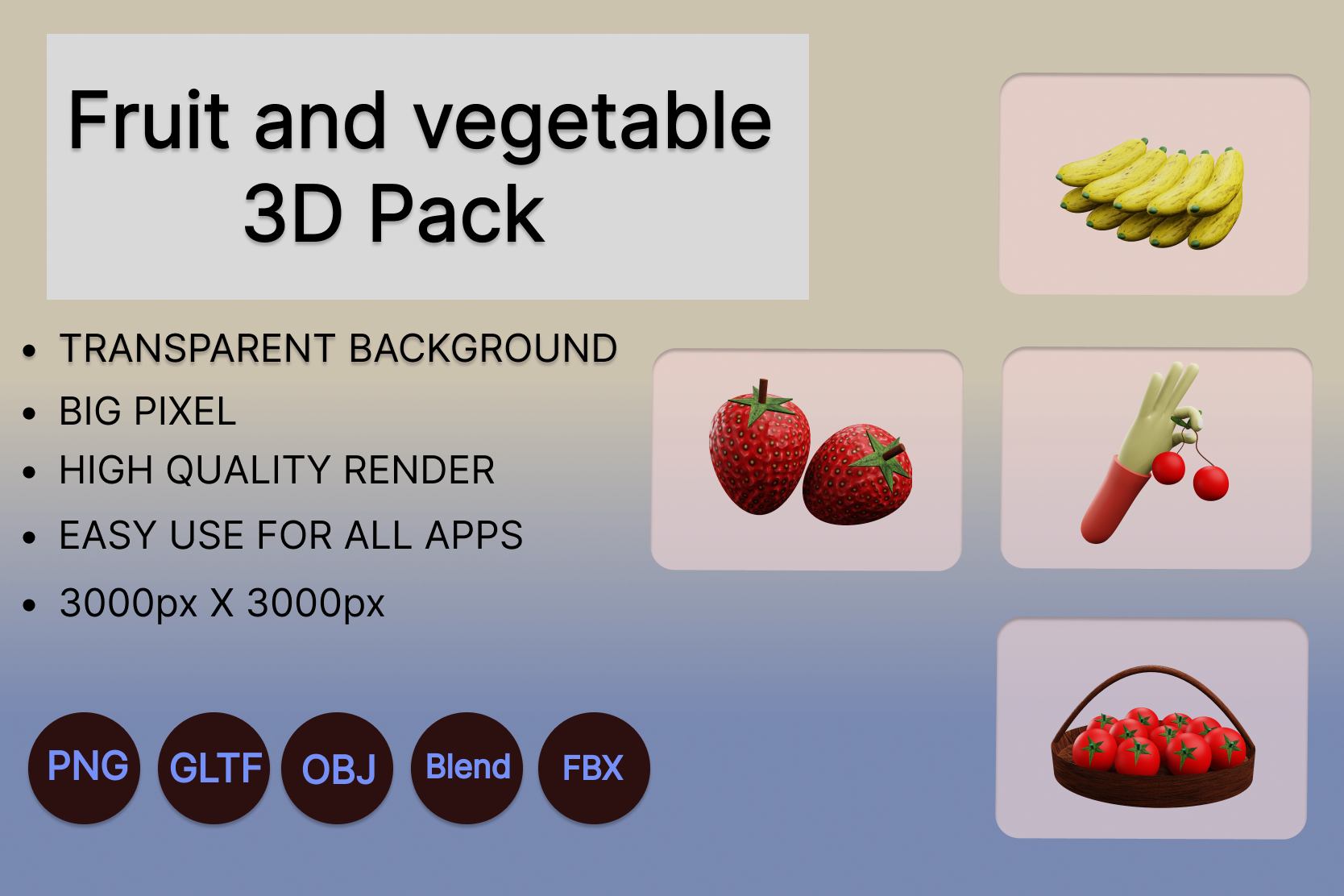 Pixel Fruits Pack