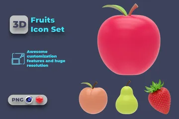 Fruits 3D Icon Pack