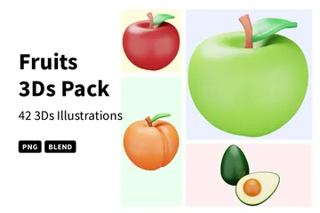 Fruits 3D Icon Pack