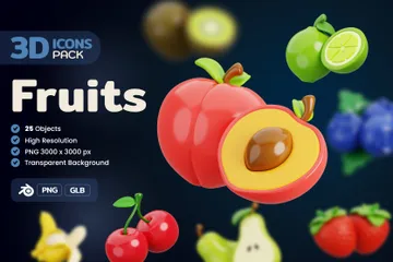 Fruits 3D Icon Pack