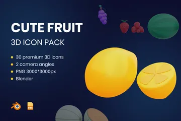 Fruits 3D Illustration Pack