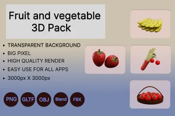 Fruit et légume Pack 3D Icon