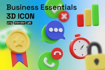 Fundamentos de negócios Pacote de Icon 3D