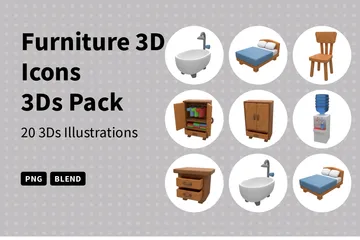 家具 3D Iconパック