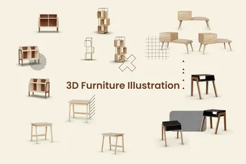 Furniture 3D Icon Pack