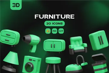 Furniture 3D Icon Pack