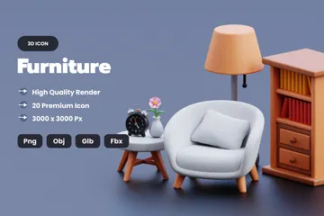 Furniture 3D Icon Pack