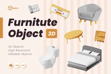 Furniture 3D Icon Pack