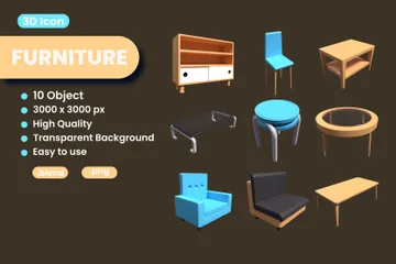 Furniture 3D Icon Pack