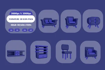 Furniture 3D Icon Pack