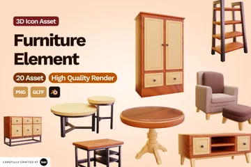 Furniture 3D Icon Pack